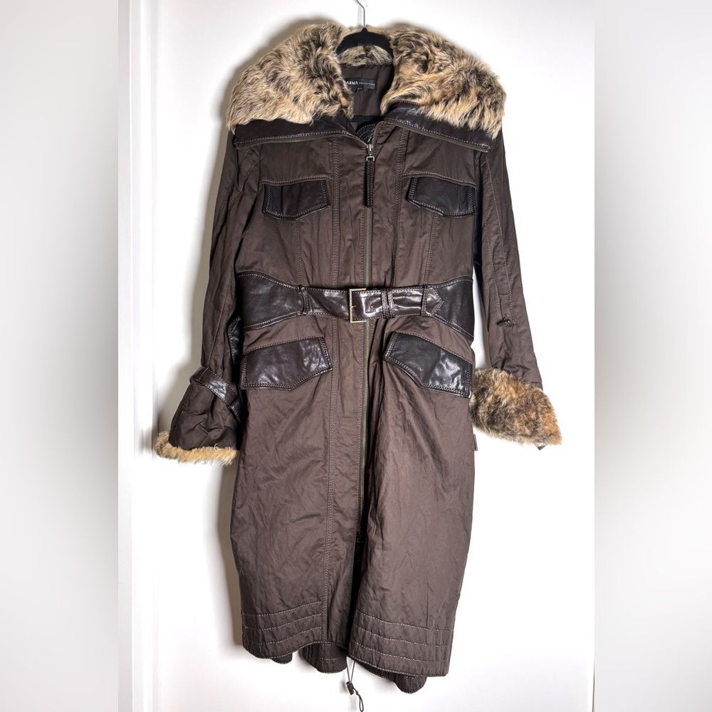 ARMA Collection Fur & Leather Lined Long Coat